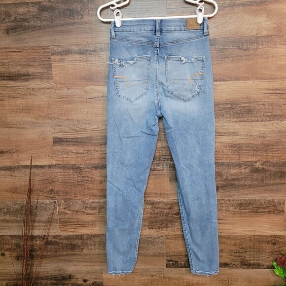American Eagle Jeans 6 R Jeggings Next Level Stretch Curvy Highest Rise - Picture 2 of 11